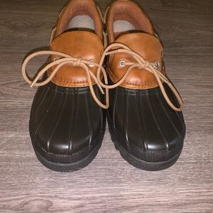 Sperry Womens Sz 8.5 Low Rubber boots